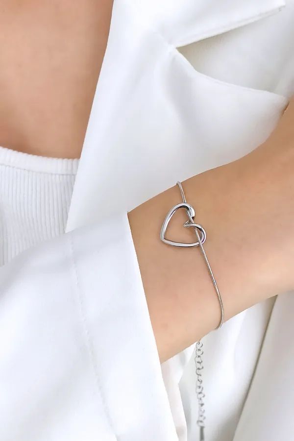 Silver Heart Locket & Bracelet Bundle